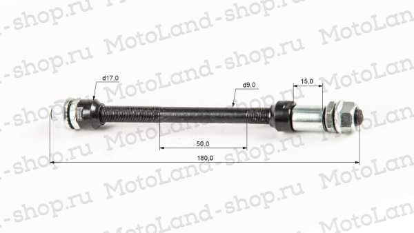 Ось втулки заднего колеса (горный) GW-04002-163