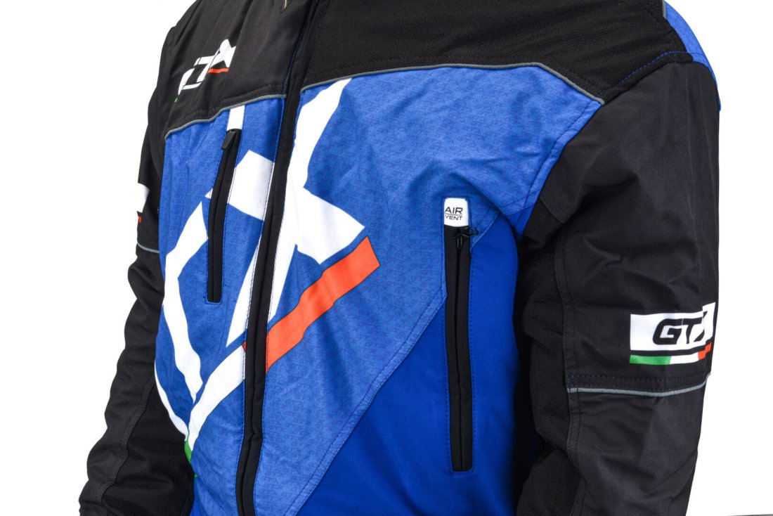 Комбинезон для снегохода GTX #1 black-blue (текстиль) (XXL)