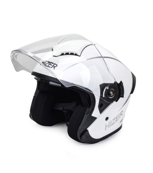 Шлем мото открытый HIZER 250 #2 (XL) white