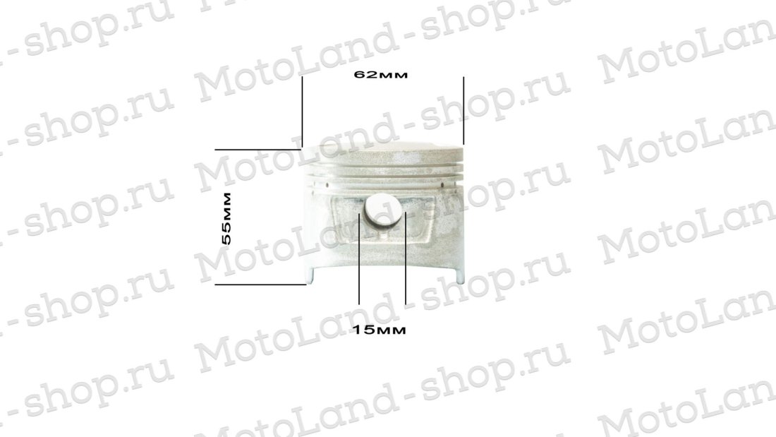 Поршень в сборе d=62mm 162FMJ (CG150) KATANA 62х55х15 