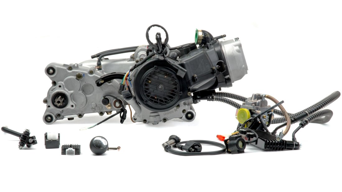 Двигатель 200см3 161QMK (61x57,8) для ATV, вариатор + реверс + масло радиатор