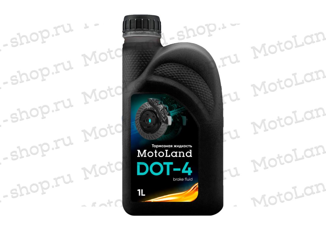 Тормозная жидкость MOTOLAND DOT-4  1л