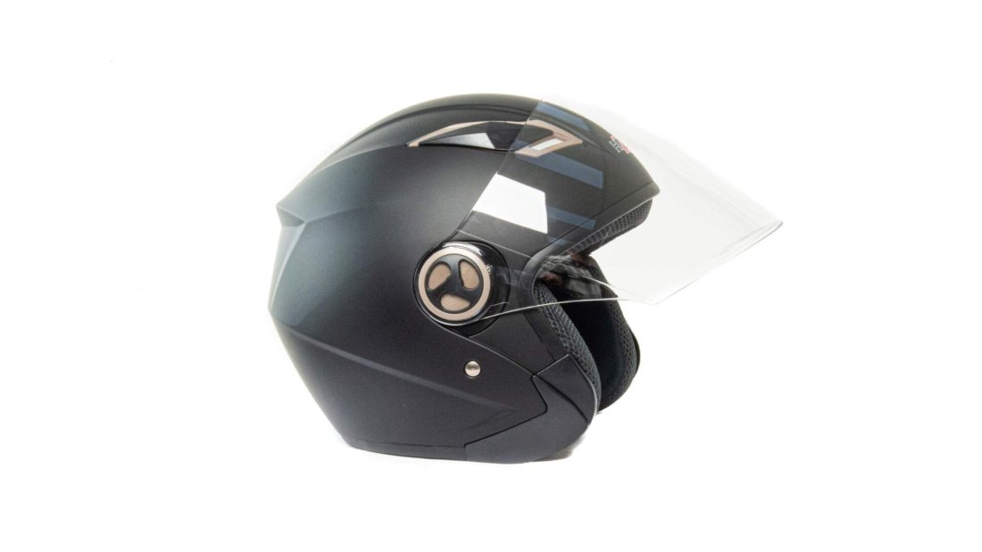 Шлем мото открытый HIZER 226 (M) matte-black