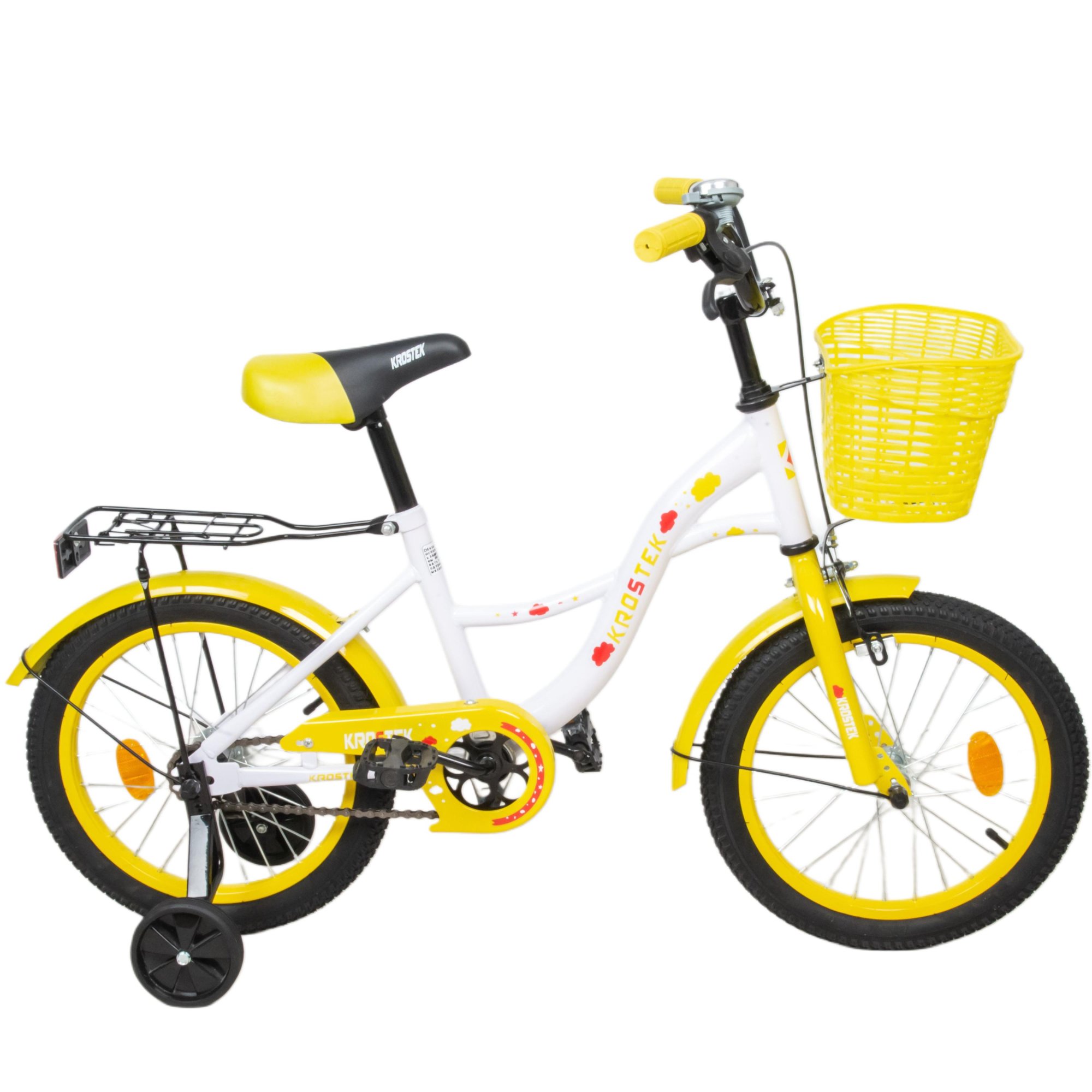 Велосипед 16" KROSTEK PLAY (желтый)