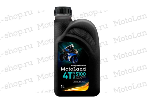 Масло моторное MOTOLAND Moto 5100 4T 10w40 1л