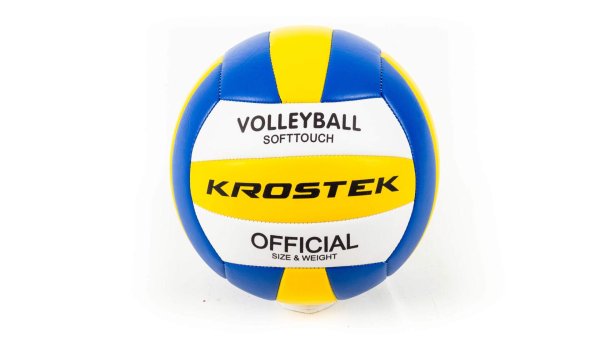 Мяч KROSTEK волейбольный #2 (size 5) ПВХ синий