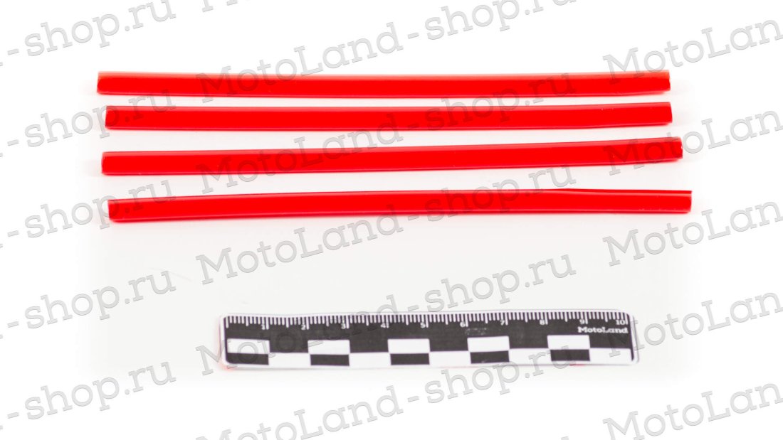 Трубки декоративные на спицы 14" (компл) красные