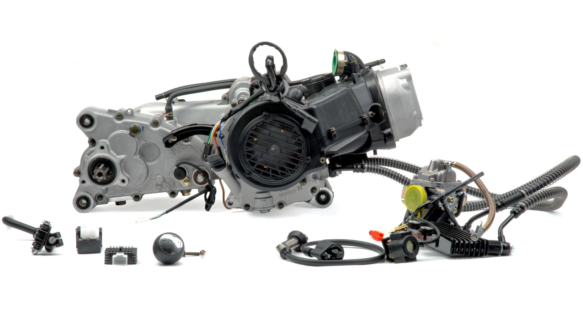 Двигатель 200см3 161QMK (61x57,8) для ATV, вариатор + реверс + масло радиатор