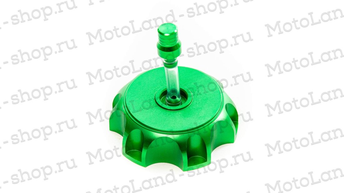 Пробка бензобака кросс CNC зеленая